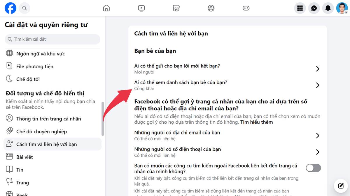 chinh-sua-ai-co-the-xem-danh-sach-ban-be Nhấp chọn chỉnh sửa quyền xem danh sách bạn bè facebook trên máy tính
