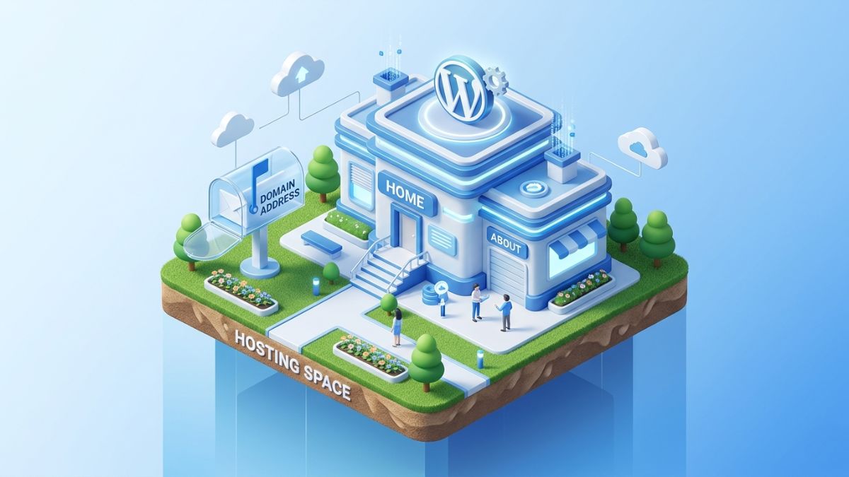 Minh họa mua tên miền và kết nối hosting