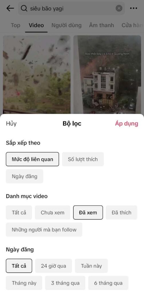 cách xem lại video đã xem trên tiktok